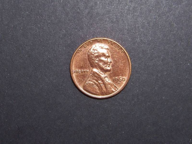 1960 D Lincoln Cent Error  D over D Very Nice  