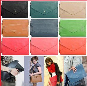 Womens elegant Oversized Envelope Clutch Purse Shoulder Hand Tote Bag 