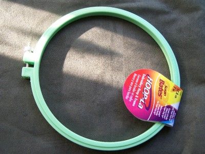 Hoopla Embroidery Hoops 10,8,7,5 inches varied colors  