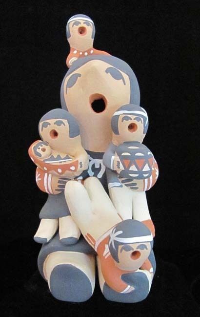 Grandmother Storyteller with 4 Children by Judy Toya  