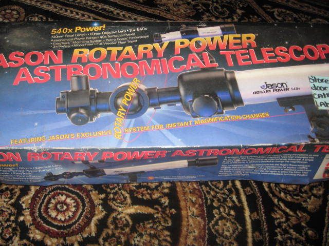 Jason Rotary Power Astronomical Telescope, in box,  