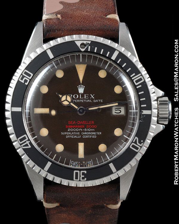 ROLEX SEA DWELLER 1665 DOUBLE RED PATENT PENDING  