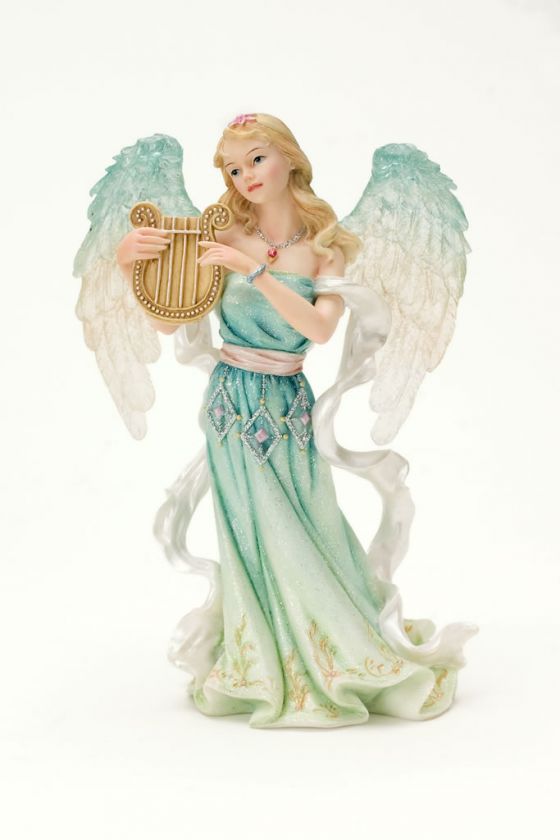 BEAUTIFUL ANGELS AROUND US PRAISE ANGEL FIGURINE  