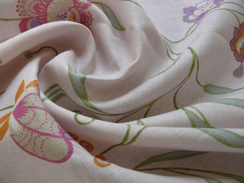 Création Baumann LINEN PRINT SWEET PEA BABY PINK 7.3Y  