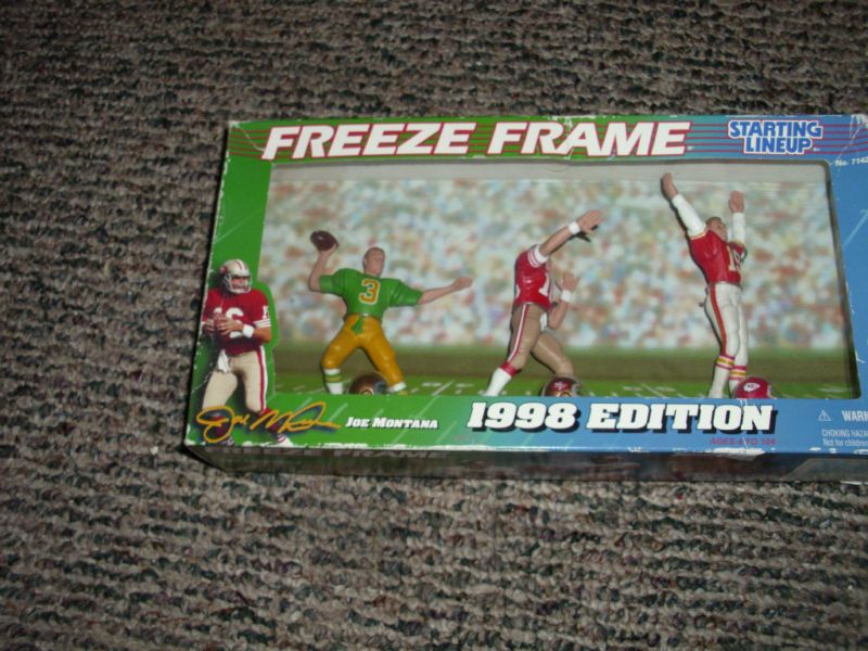 STARTING LINEUP FREEZE FRAME JOE MONTANA 1998  