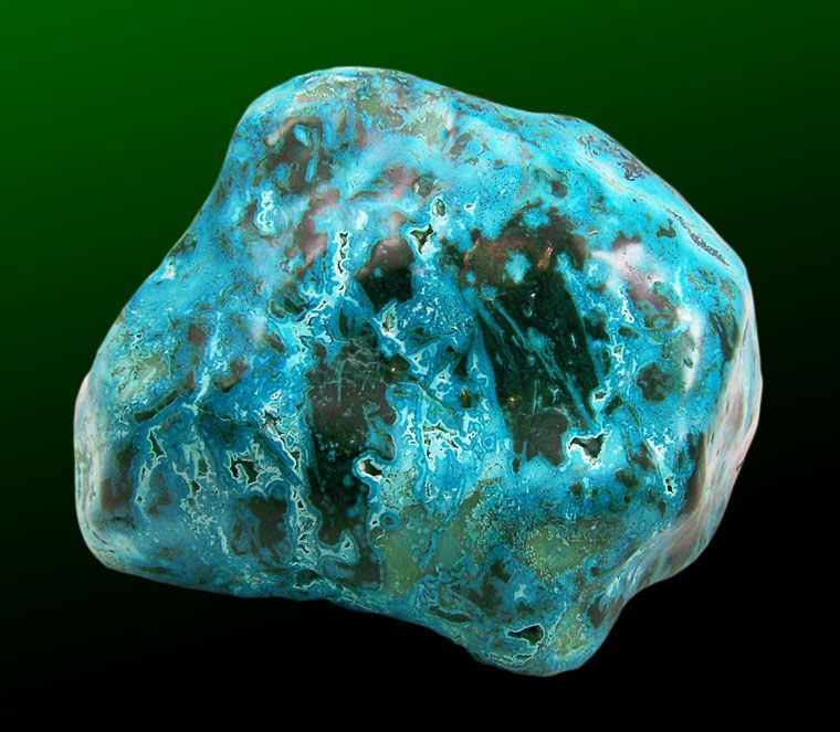 3LB BlueGreen Polished CHRYSOCOLLA+MALACHITE Congo  