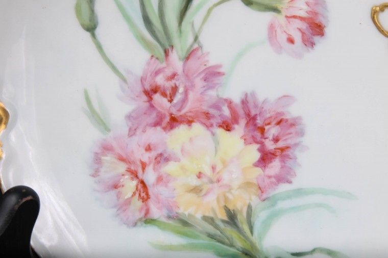 L86 LIMOGES HD PAINTED 1890s HAVILAND AND CIE, A LANTERNIER SIGNED 