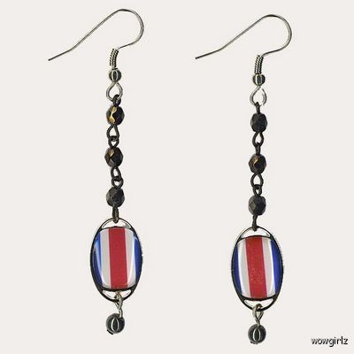 EARRINGS   PHILIPPINES FLAG   PHILIPPINO  