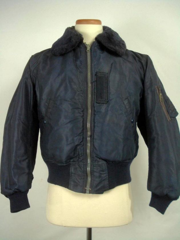 Vintage 50s 6251 Type B 15C Flight Jacket Navy 36  