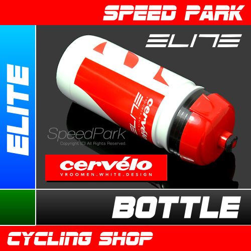 NEW Elite Cervelo Team Bottle 550ml   Red x White  