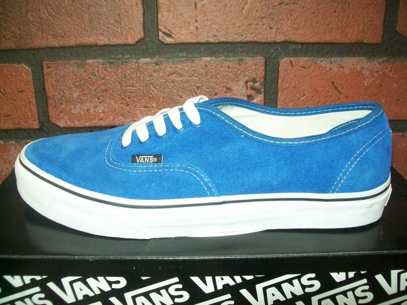 Vans Authentic (Classic Blue/True White) Suede Size 7.0  