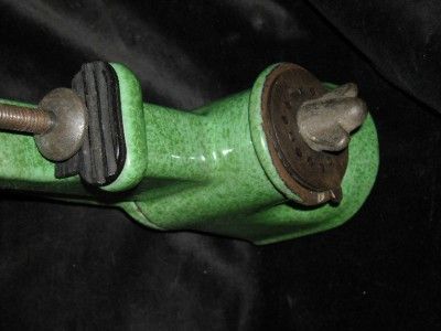 Heavy Duty Vintage Enamel Coated Cast Iron Meat Grinder Marked Harper 