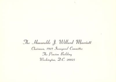 Transmittal envelope addressed to The Honorable J. Willard 