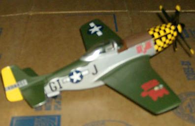 GI Joe P 51D Mustang Die Cast Metal Airplane MIB  