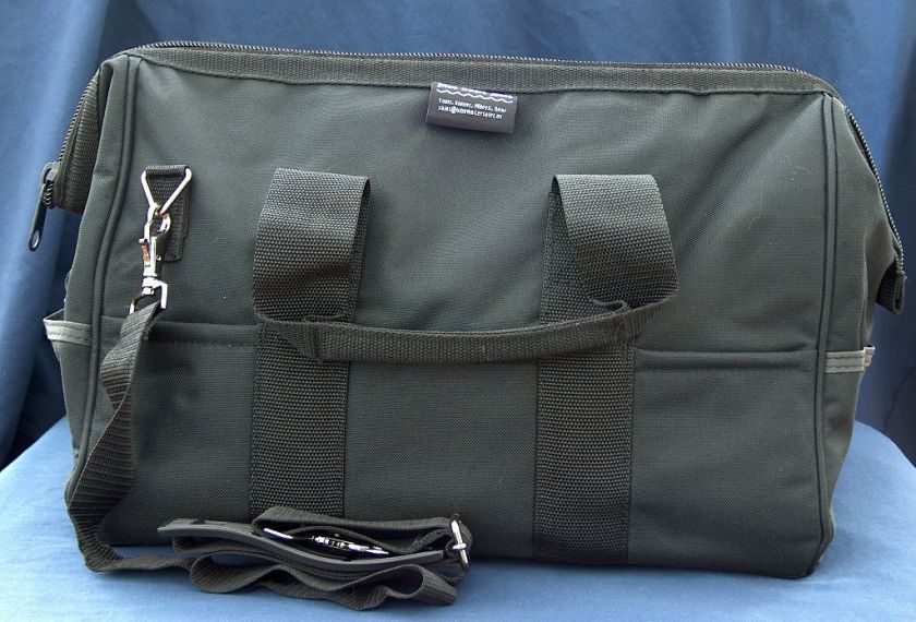 NEW BUCKET BOSS GATEMOUTH 23 POCKET HEAVY DUTY GEAR, TOOL BAG  