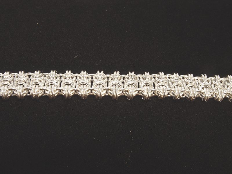 Sterling Silver .925 Fancy Chain Link 7.75 Bracelet  