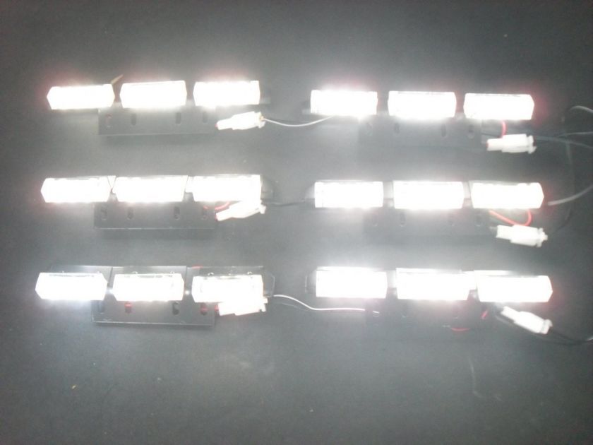 6x9 LED Car Truck Strobe Emergency Warning flash Lights 3 mode White 