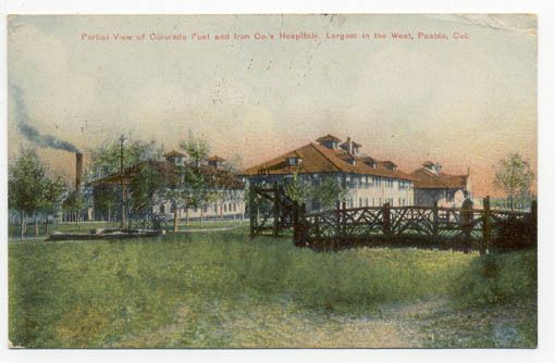 1907 PUEBLO COLO CO C F & I HOSPITALS POSTCARD PC4087  