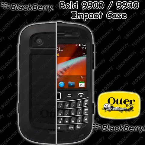   Impact Case for BlackBerry Bold 9900 9930 Black +Screen Protect  