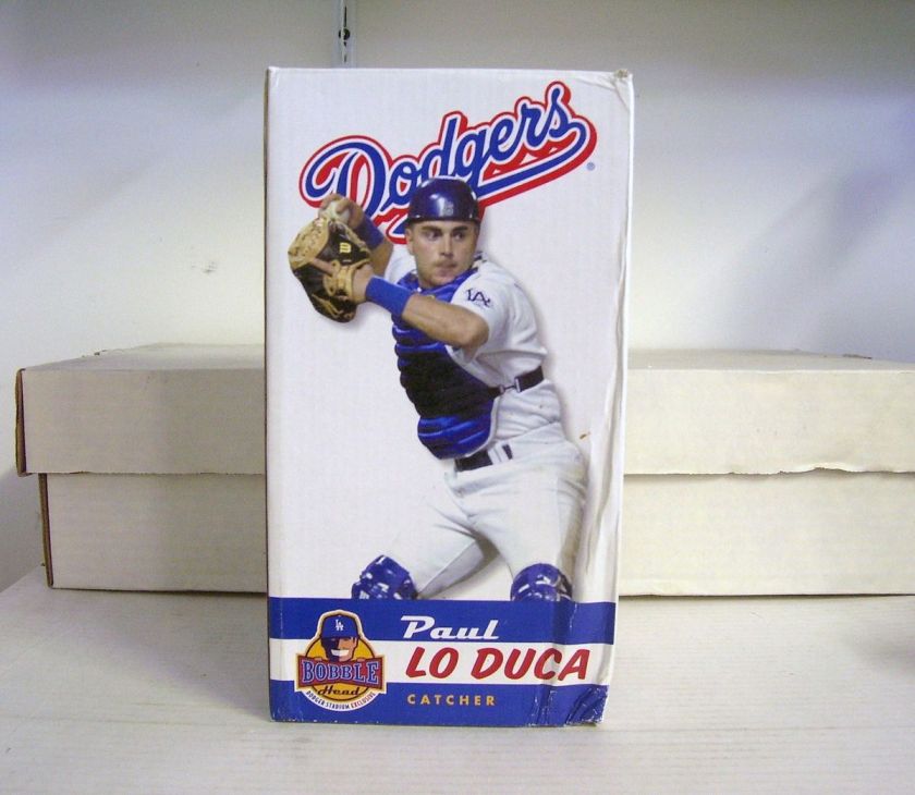   DODGERS Bobble Head Bobblehead SGA Lo Duca Dented/Stained Box  