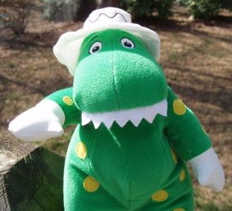 THE WIGGLES Dorothy the Dinosaur Stuffed Green Plush EC  