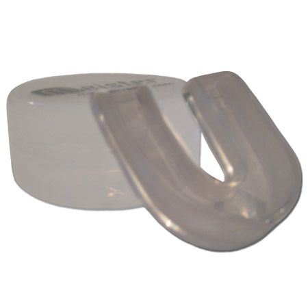 CLEAR SINGLE MOUTH GUARD w/ CASE Meister MMA Mouthguard  