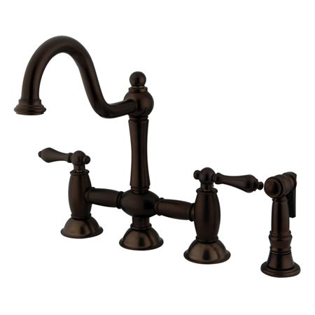 center bridge kitchen faucet w/ sprayer KS3795ALBS  