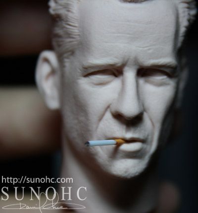 12 CUSTOM Bruce Willis JOHN MCCLANE head sculpt  