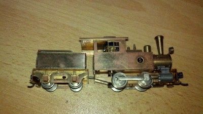 HO Scale Brass 0 4 0 w/ Tender Ken Kidder 5 Pole Motor Runs Great 