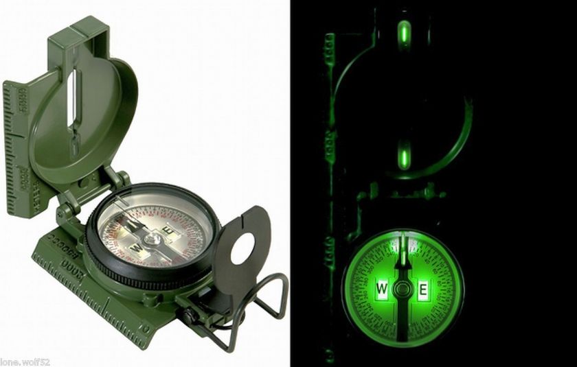 OFFICIAL U.S. MILITARY TRITIUM LENSATIC COMPASS  