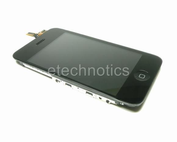 LCD Glass Touch Screen Replacement Assembly+Home Button+Mid Frame for 