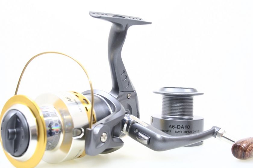 A6DA10 10BB Spinning Sea Fishing Reel with Spare Spool  