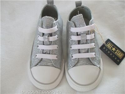 New Gray, White, Stretch Slip On Converse ALL Star Chuck Taylor 
