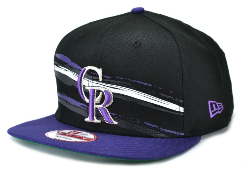 COLORADO ROCKIES NEW ERA PAINT SNAPBACK CAP MLB BLACK  