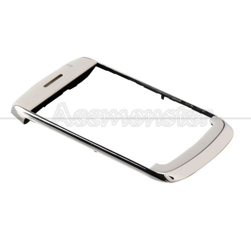 New Chrome Frame Housing For Blackberry Bold 9700 White  