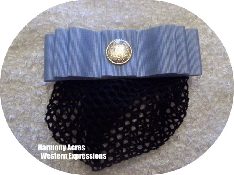 Equestrian Horse Show Hair Bow / Snood ~ Clip Barrette  