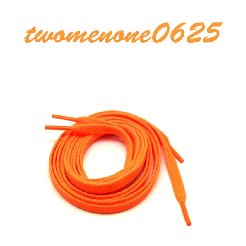 Wholesale Shoelaces Shoe Laces Fluorescent color orange  