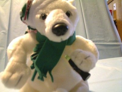 COCA COLA 1999 POLAR BEAR BEANBAG BEAN BAG PLUSH TOY  