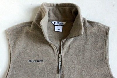 Columbia Sportswear Winter Snow Ski Fleece Full Zip Vest Mens L Soft 