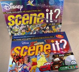 SCENE IT? DISNEY 1st & 2nd Editions   Ex Cond  