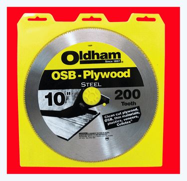 NEW OLDHAM PLYWOOD STEEL SAW BLADE 10 x 180T  