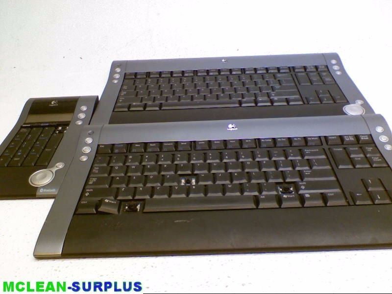 Lot of 2 Logitech diNovo Keyboards Y RZ42 & 1 diNovo MediaPad Y RAA43 