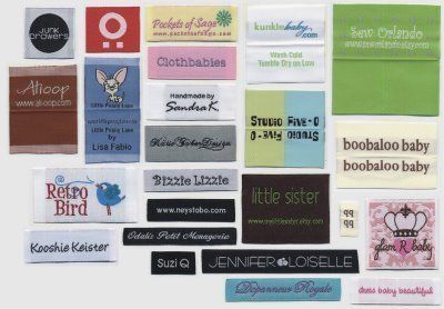 1200 Fabric labels custom woven labels  