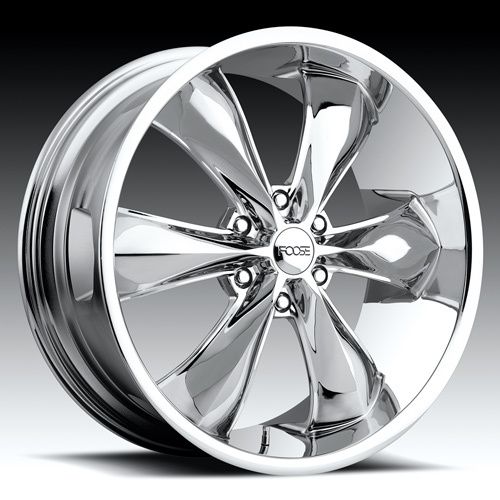 22 x9.5 Foose Legend 6 F137 Chrome 6 Lug Wheels Rims  