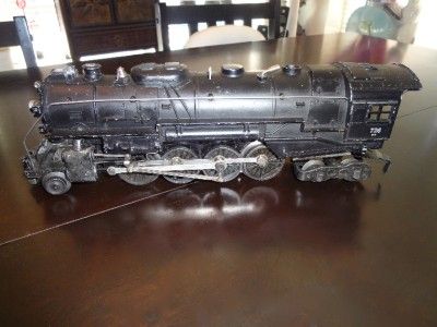 LIONEL TRAIN O GAUGE 726 RR BERKSHIRE 2 8 2 STEAM ENGINE 1952 NO 