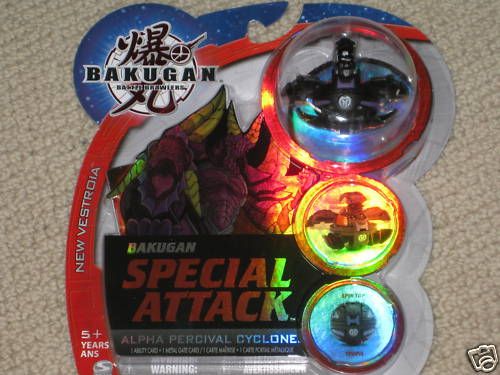 BAKUGAN Alpha PERCIVAL CYCLONE Darkus Special ATTACK  