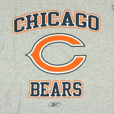   Bears Heather Grey Preshrunk T Shirt Football Men’s M XL  