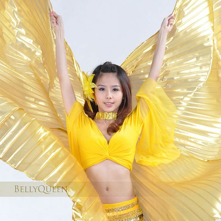 FANCYQUBE NEW Belly Dance Costume Large Wings of Isis BD 012  