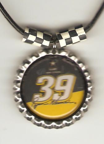 39 RYAN NEWMAN CHECKERED RACING NECKLACE RACING JEWELRY NASCAR 