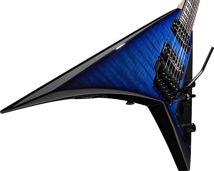 Jackson RR3 Rhoads, Transparent Blue, Hard Shell Case Included, FREE 